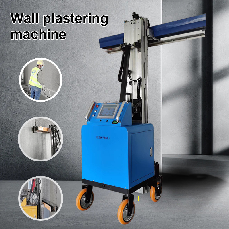 DR1000-6 Wire Rope Transmission Wall Finishing Machine Cement Plaster Machine