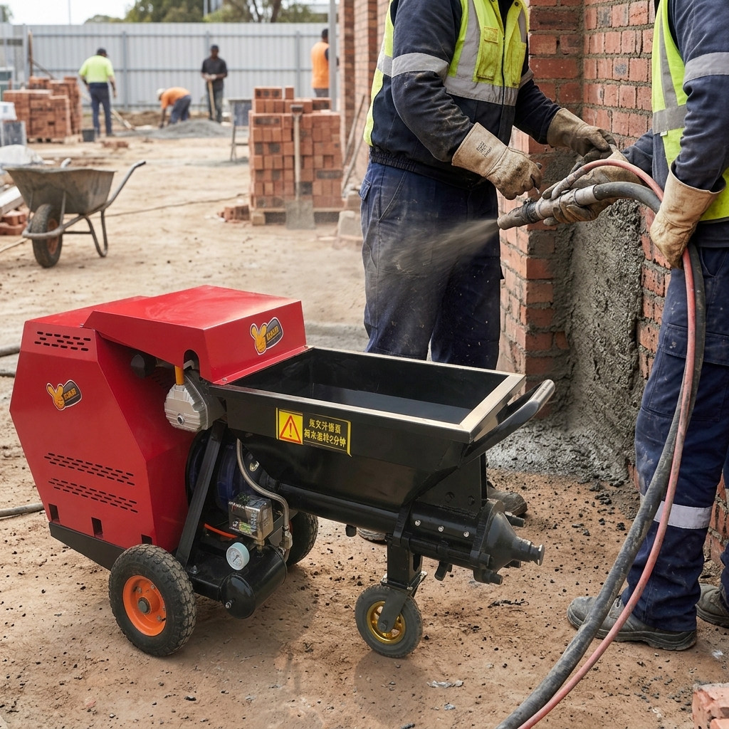 Automatic Mortar Jetting Machines vs. Manual Plastering: Why More Contractors Are Choosing Automated Spraying Equipment